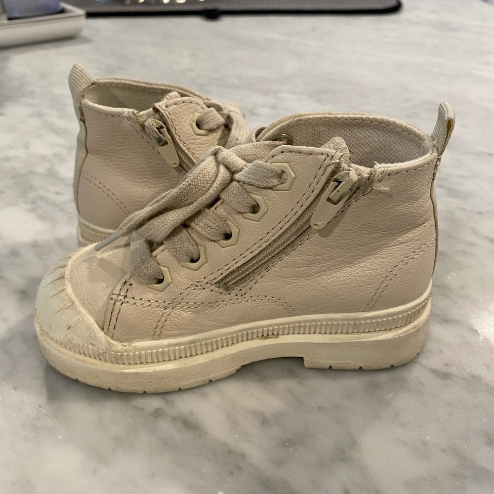 Zara Leather High Top Platforms